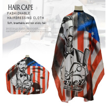 Wholesale Barber Capes Plastic Haircut Gown Waterproof Apron Cutting Cape for Hairdressers with Elastic Neck